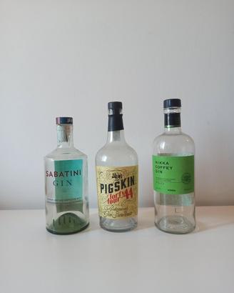 Bottiglie Gin Premium da Collezione o uso creativo