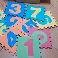 Tappeto puzzle numeri