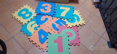 Tappeto puzzle numeri