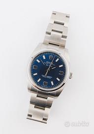 Rolex Air King 34 114200, Blue, Box/Paper