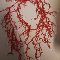 collana finto corallo