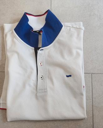 Polo GAS Jeans uomo bianca/blu/rossa – taglia L