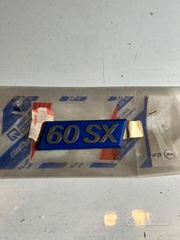 LOGO MODELLO " 60 SX " FIAT UNO -7704274-NUOVO E