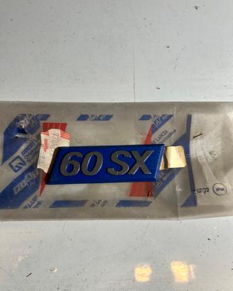 LOGO MODELLO " 60 SX " FIAT UNO -7704274-NUOVO E
