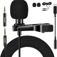 VoJoPi Microfono Lavalier Mini Microfono con Clip