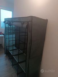 Armadio smontabile in tessuto