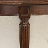 Consolle/tavolo demi lune ribaltabile in mogano