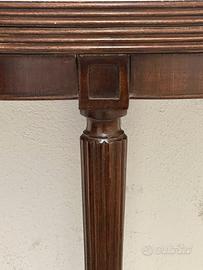 Consolle/tavolo demi lune ribaltabile in mogano