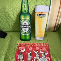 Tris Heineken da appendere in acciaio