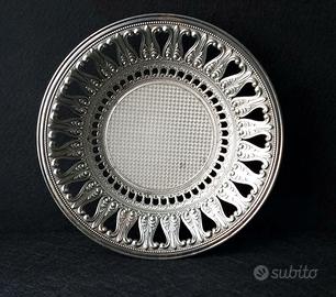 Vassoio/centrotavola in metallo vintage '50-'70