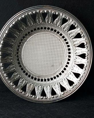 Vassoio/centrotavola in metallo vintage '50-'70