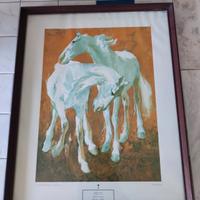 Quadro con stampa cavalli