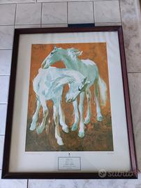 Quadro con stampa cavalli