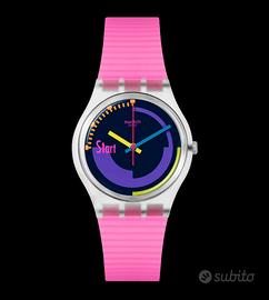 Swatch Neon Pink Podium SO28K111