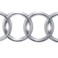 Logo Audi Anteriore Argento Silver 27.5cm Nuovo