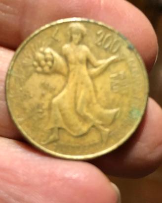 Moneta da 200 lire anno 1981
