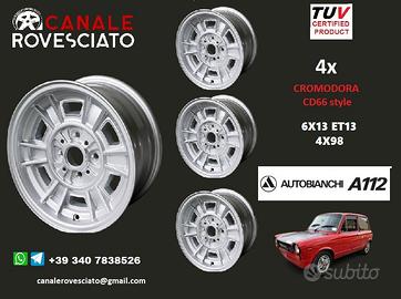 4 Cerchi CROMODORA CD66 6x 13 4x98 et 13 A112