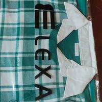 maglia donna in cotone bianca e verde 