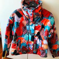 Giubbotto Love Moschino patchwork multicolore 