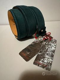 Cintura camoscio vera pelle Verde FB Fashion 115