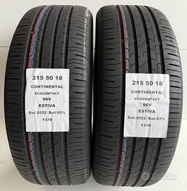 2 GOMME 215 50 18 CONTINENTAL A1379