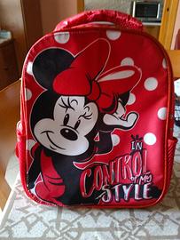 Zainetto Minnie Mouse Rosso a Pois