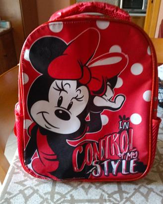 Zainetto Minnie Mouse Rosso a Pois
