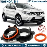 ADATTATORI montaggio KIT LED H7 PER Nissan Qashqai