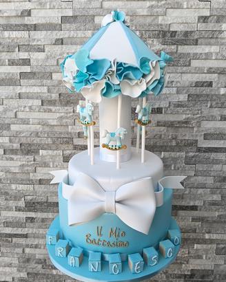 torta scenografica carosello