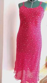 Abito rosso lungo estivo donna.