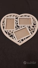 portafoto a forma di cuore 