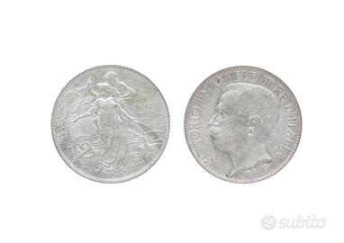 2 Lire 1911 - Cinquantenario dell'Unità d'Italia