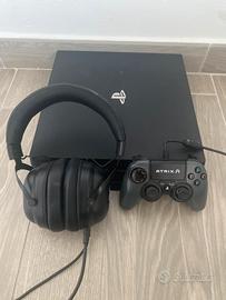 Ps4 pro 1 t + set giochi + cuffie e controller