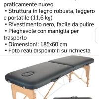Lettino estetica professionale 