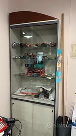 Vetrinetta espositore con ante e vetri scorrevoli