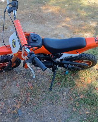 Minicross / Pit Bike da cross + casco UFO + guanti