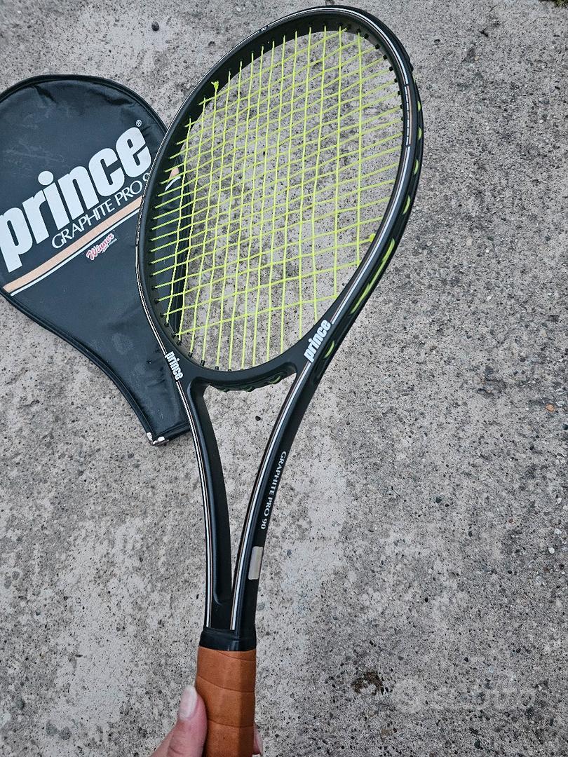 Raquette De Tennis Prince Graphite Series 90 - Vintage Années 80 - Occasion (bouchon Abîmé)