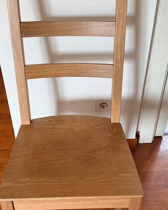 6 sedie IKEA NORDVIKEN, nuove e già montate