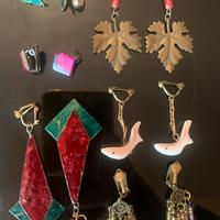 Set di gioielli - lotto 10 paia orecchini vintage