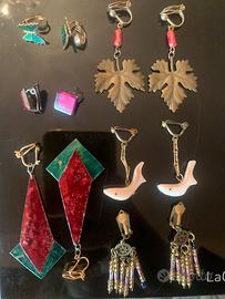 Set di gioielli - lotto 10 paia orecchini vintage