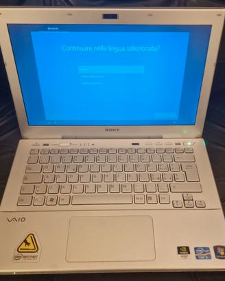 Notebook Sony  Vaio SVS13 12/240 Gb i5 13 pollici