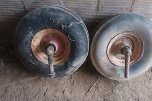 Ruote mietitrebbia 8.50-12 complete di mozzo