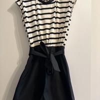 Tuta in cotone con pantalone corto