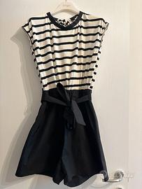 Tuta in cotone con pantalone corto