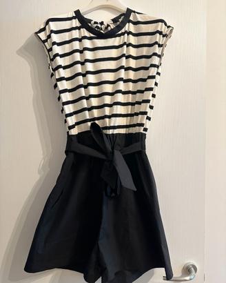 Tuta in cotone con pantalone corto