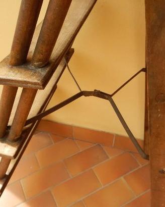 Scala in legno pieghevole anni 40