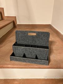 Portadocumenti feltro grigio