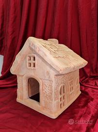 Casette Natale  TERRACOTTA.  FATTE A MANO. NUOVE 