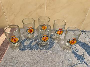 Bicchieri in vetro anni 70 Nutella Ferrero