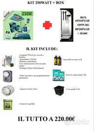 Kit hps 250w + grow box SIGILLATO